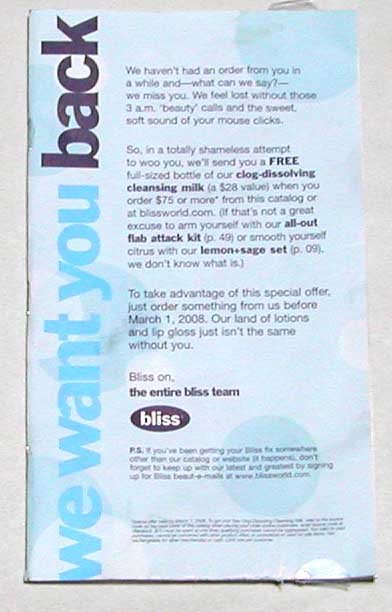 Bliss Catalog Wrap