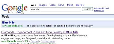 Search: Blue Nile