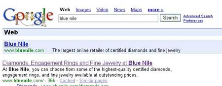 Search: Blue Nile